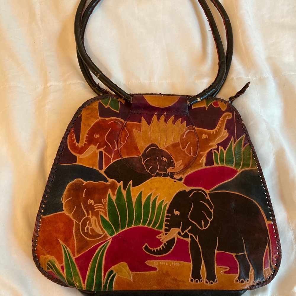Leather Elephant Handbag from the Mediterranean - Picture 1 of 6